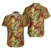 MacBrair Hunting Tartan Vintage Leaves Hawaiian Shirt